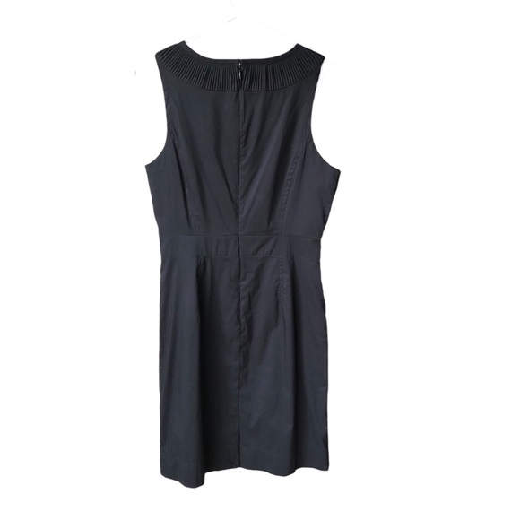 Banana Republic Black Sleeveless Cotton Blend Dress Sz 6 - Picture 9 of 10